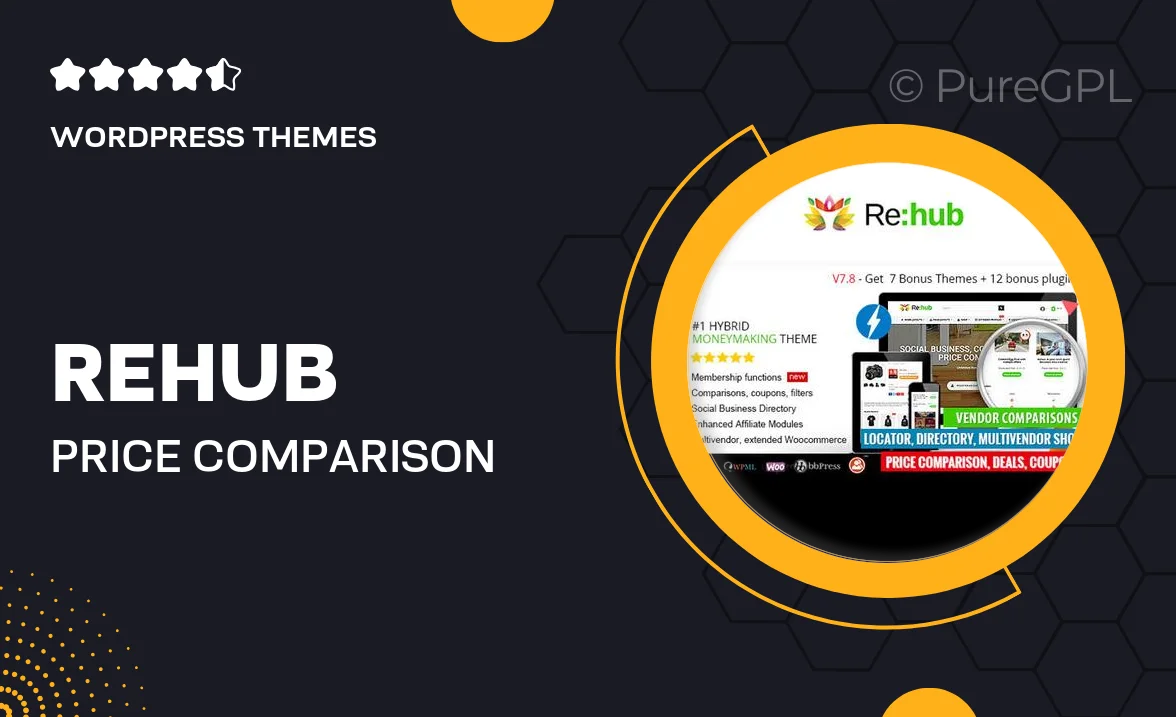 REHub – Price Comparison, Affiliate Marketing, Multi Vendor Store, Community Theme