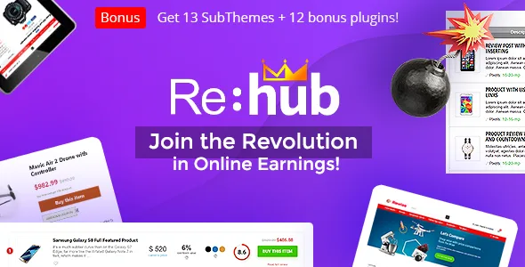rehub price comparison multi vendor marketplace wordpress theme 1