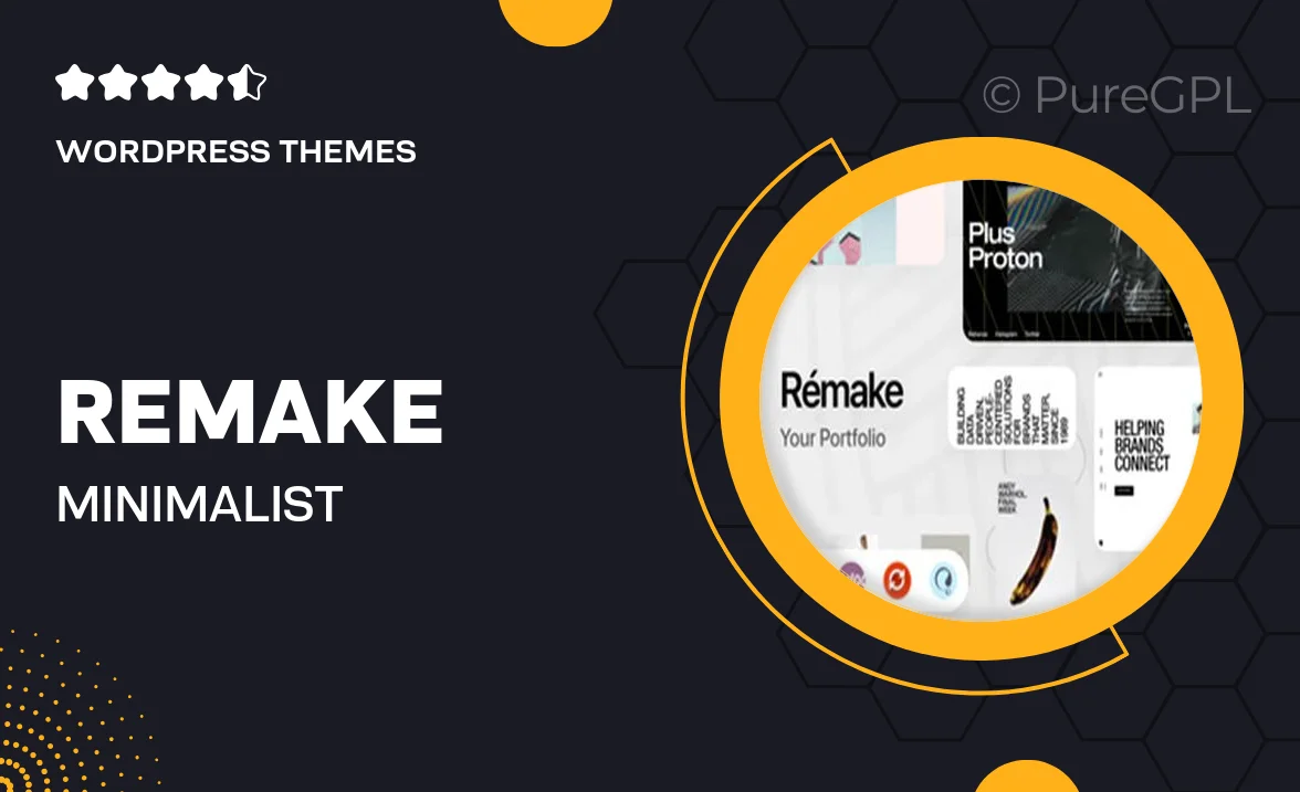 Remake – Minimalist Portfolio Theme