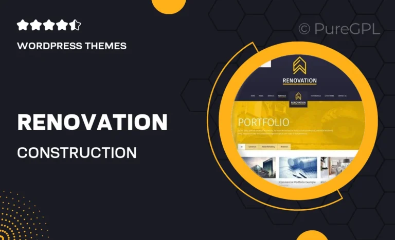 renovation construction company theme