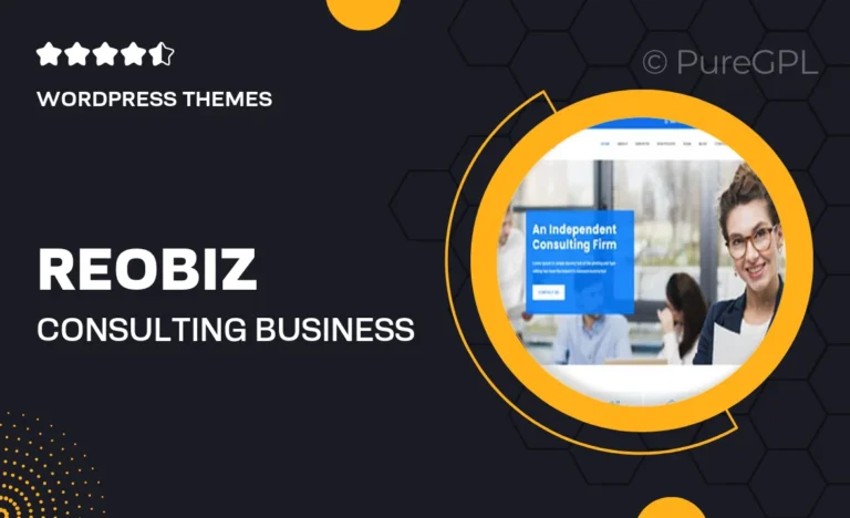 reobiz consulting business wordpress theme