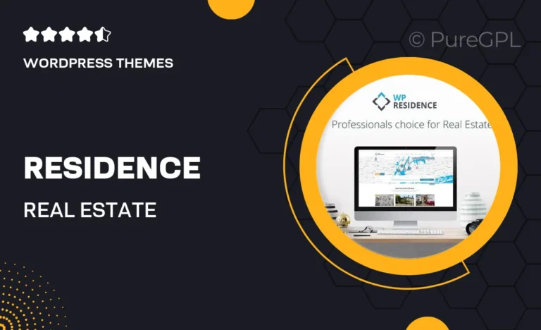 residence real estate wordpress theme