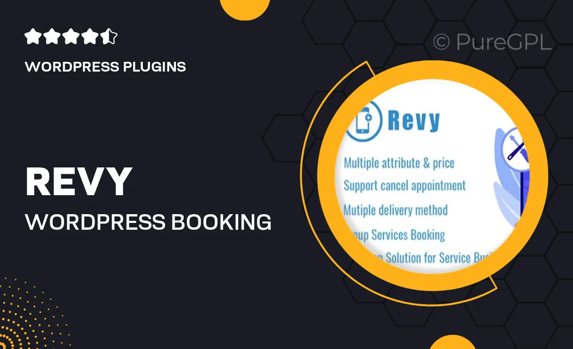 Revy – WordPress booking system for repair service industries
