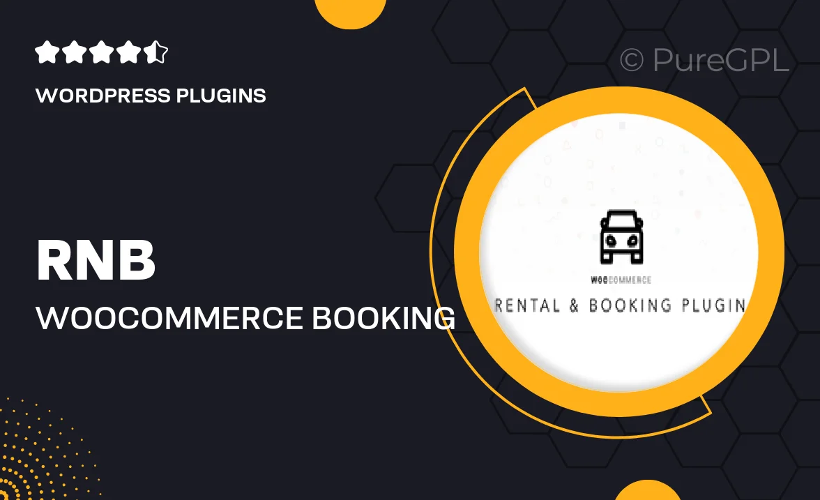 RnB – WooCommerce Booking & Rental Plugin