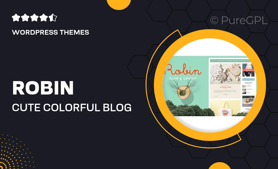 Robin – Cute & Colorful Blog Theme