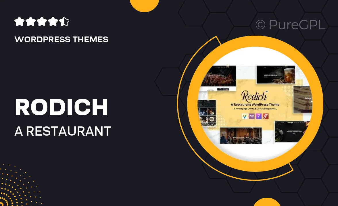 Rodich – A Restaurant WordPress Theme