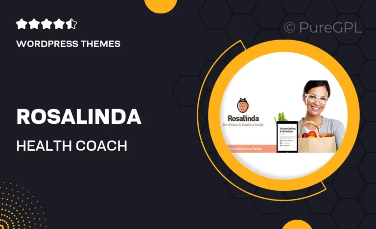 rosalinda health coach vegetarian lifestyle blog wordpress theme