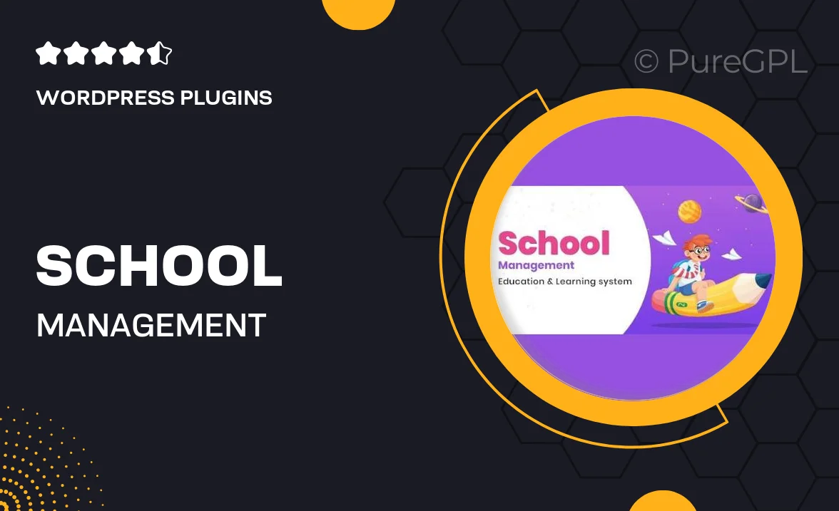 School Management – Education & Learning Management system for WordPress