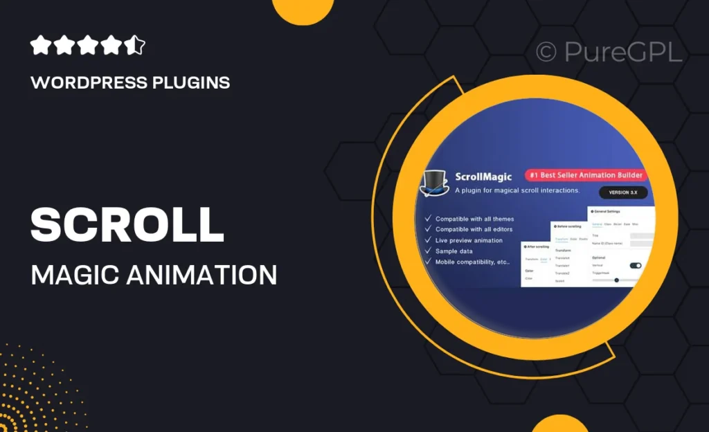 Scroll Magic – Animation Builder WordPress Plugin feature image