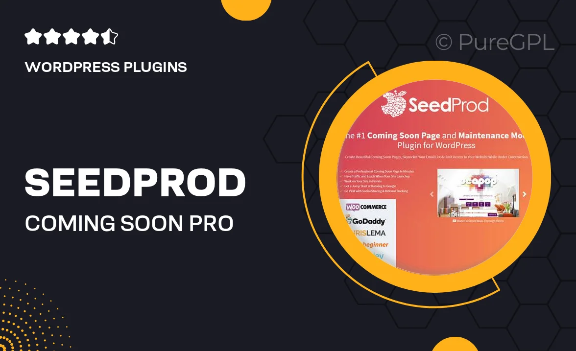 SeedProd Coming Soon Pro – WordPress Coming Soon Pages & Maintenance Mode