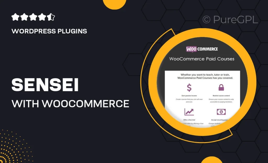Sensei with WooCommerce Paid Courses 60 Sensei with WooCommerce Paid Courses