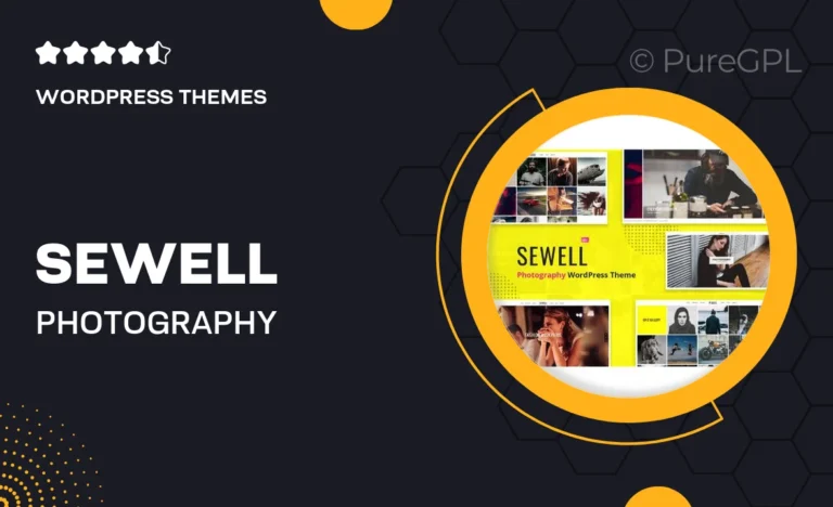 sewell photography wordpress theme