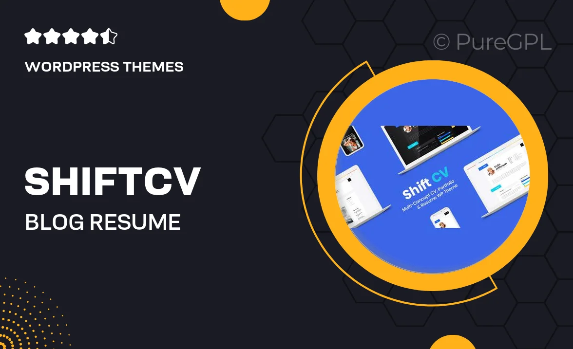 ShiftCV | Blog Resume Portfolio WordPress