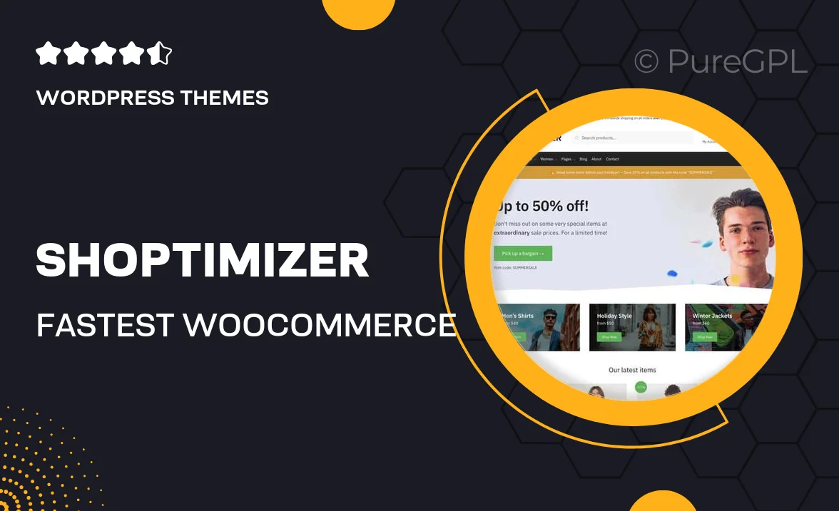 Shoptimizer – Fastest WooCommerce WordPress Themes