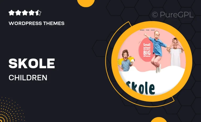 skole children kindergarten wordpress theme