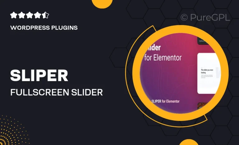 sliper full screen slider for elementor