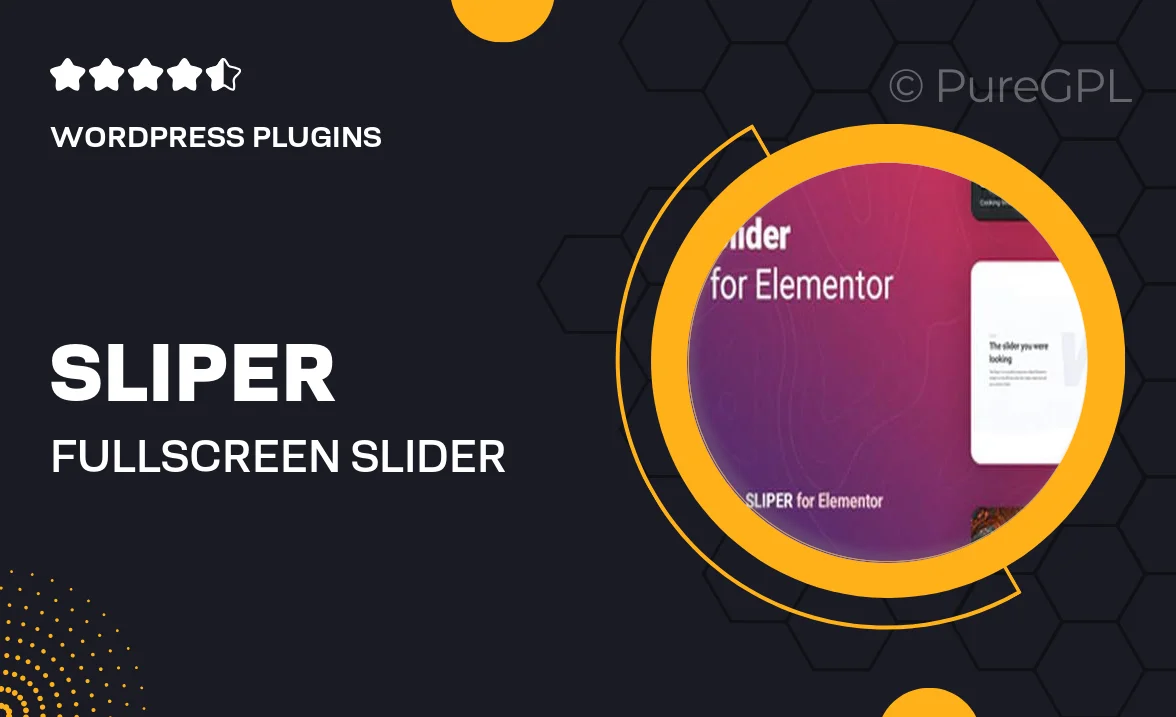 Sliper – Full-screen Slider for Elementor
