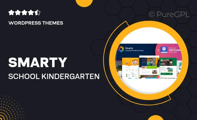 smarty school kindergarten wordpress theme