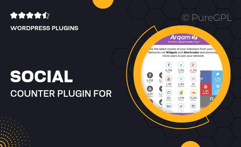 Social Counter Plugin for WordPress – Arqam