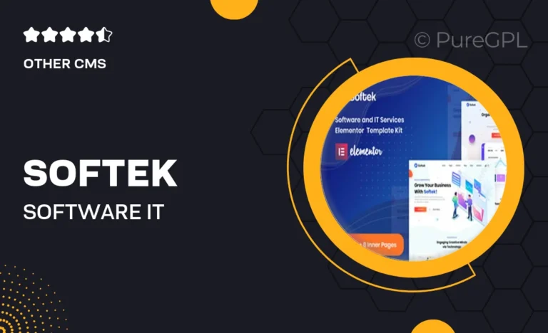 softek software it solutions elementor template kit