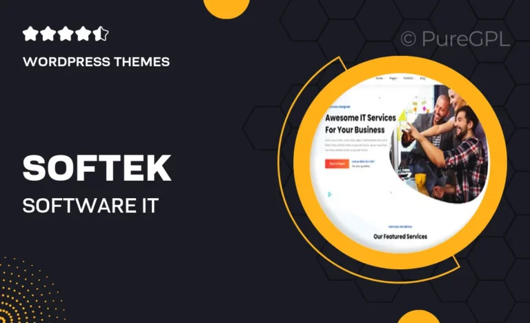 softek software it solutions wordpress theme