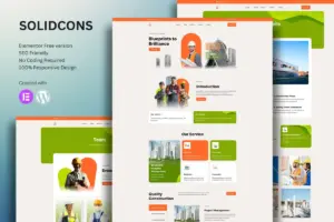 Solidcons – Construction & Industry Elementor Template Kit