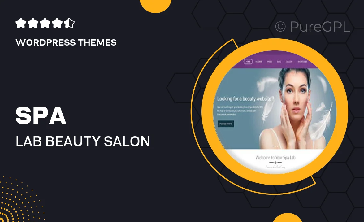 Spa Lab – Beauty Salon WordPress Theme