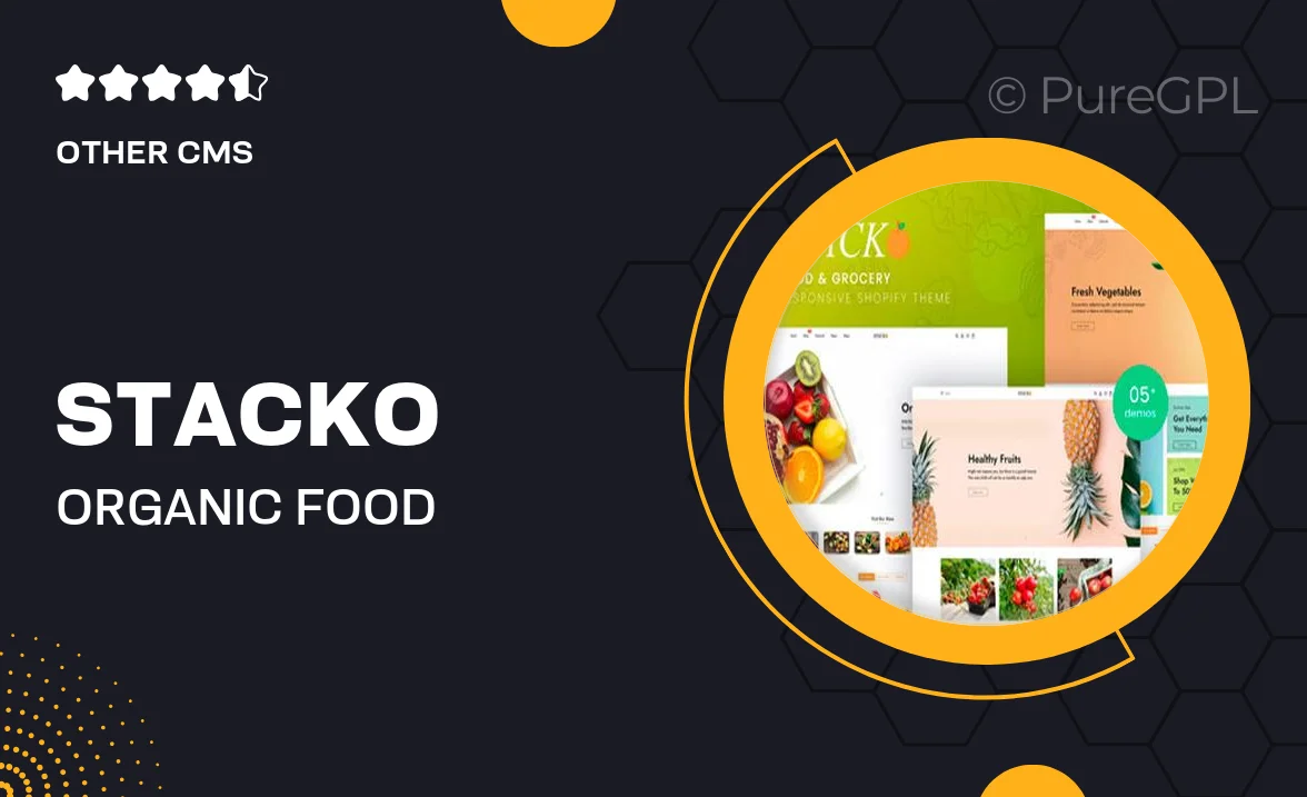 Stacko – Organic Food & Grocery Shopify Theme