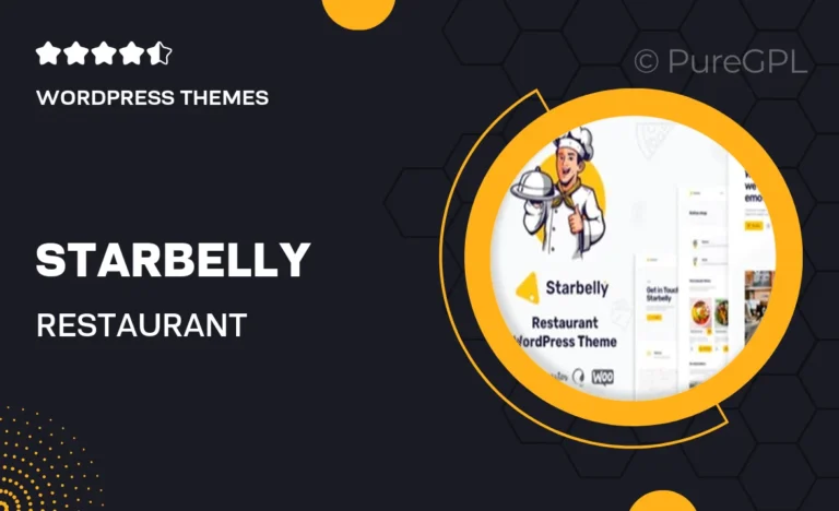 starbelly restaurant wordpress theme