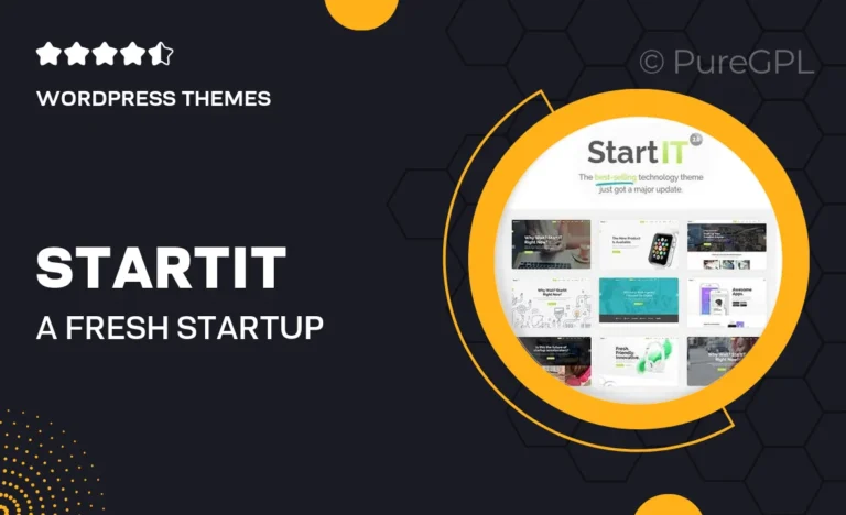 startit a fresh startup business theme