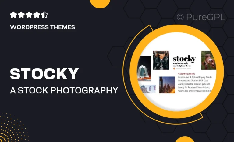 stocky a stock photography marketplace theme