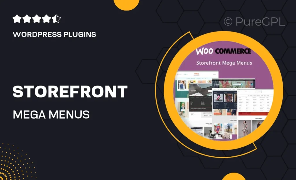 Storefront Mega Menus