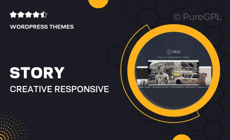 story creative responsive multi purpose theme