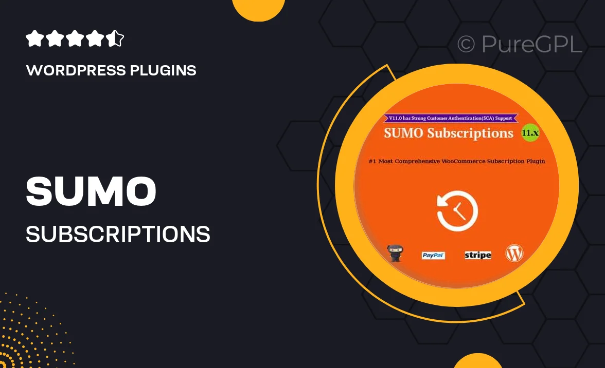 SUMO Subscriptions – WooCommerce Subscription System