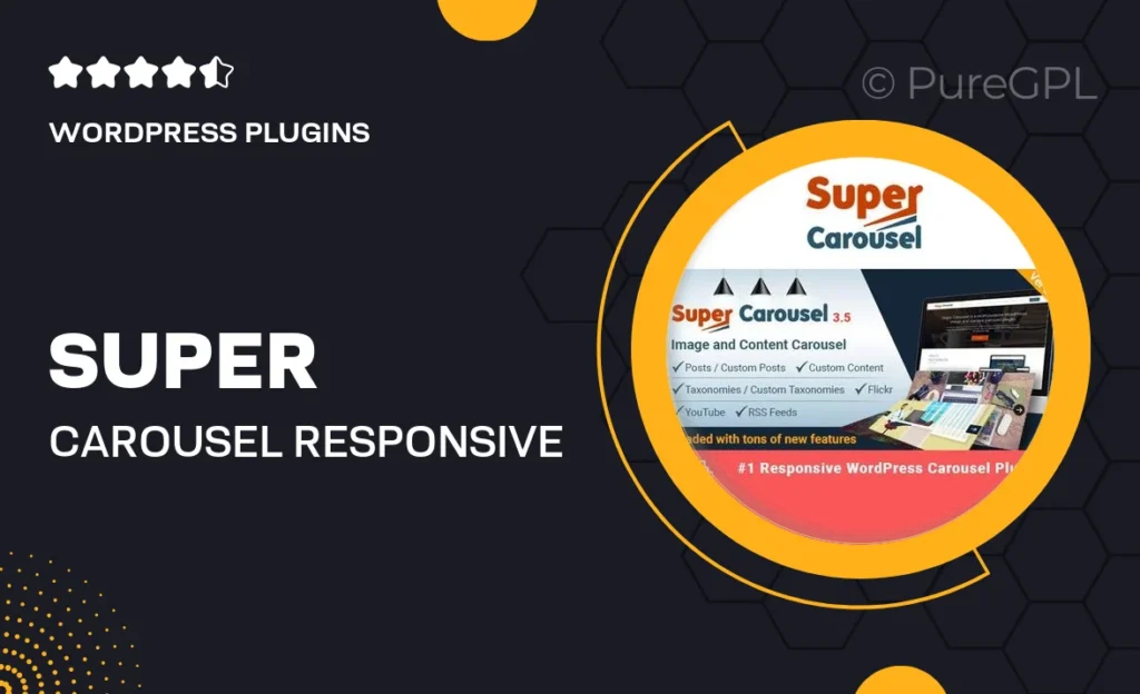 Super Carousel – Responsive WordPress Plugin feature image