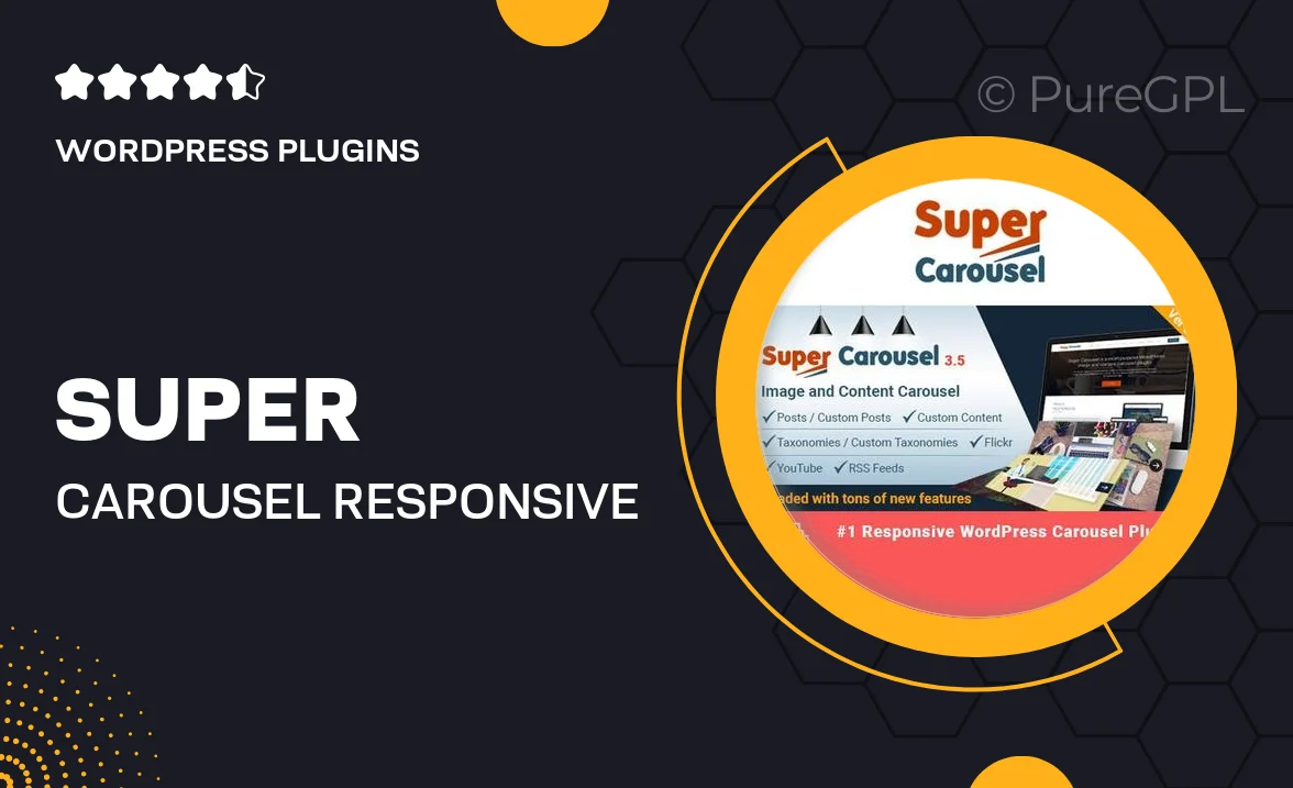 Super Carousel – Responsive WordPress Plugin