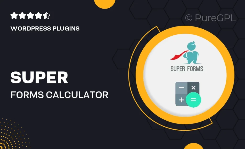 Super Forms – Calculator feature image