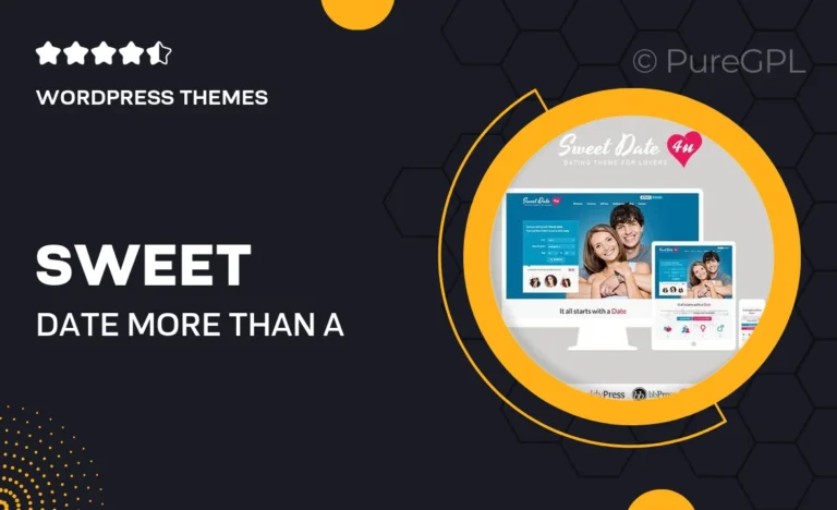 sweet date more than a wordpress dating theme
