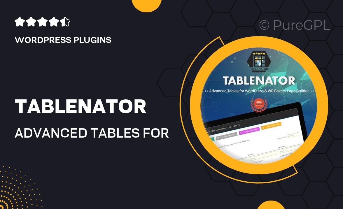 Tablenator | Advanced Tables for Visual Composer