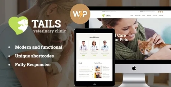 tails veterinary clinic pet care animal wordpress theme shop 1
