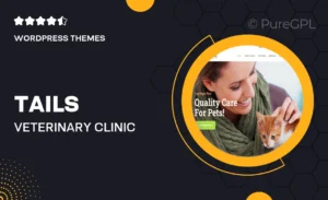 Tails | Veterinary Clinic, Pet Care & Animal WordPress Theme + Shop