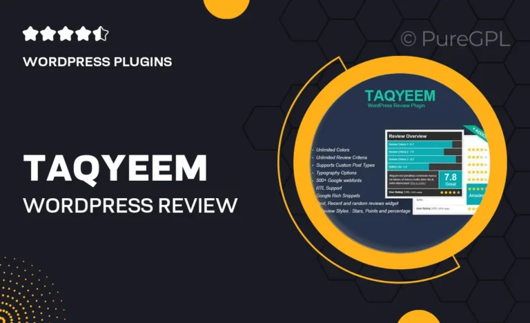 taqyeem wordpress review plugin