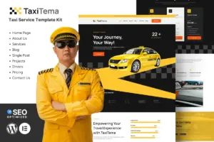 Taxitema – Taxi Drivers Business Template Kit