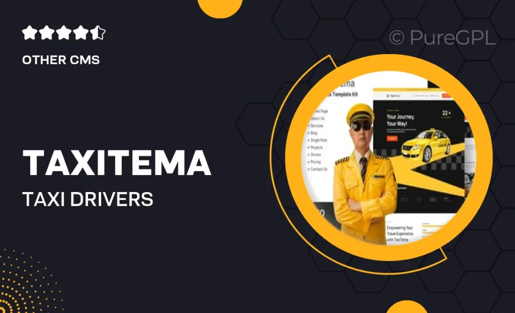 Taxitema – Taxi Drivers Business Template Kit 48 Taxitema – Taxi Drivers Business Template Kit
