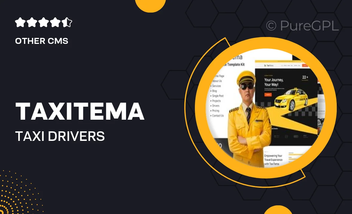 Taxitema – Taxi Drivers Business Template Kit