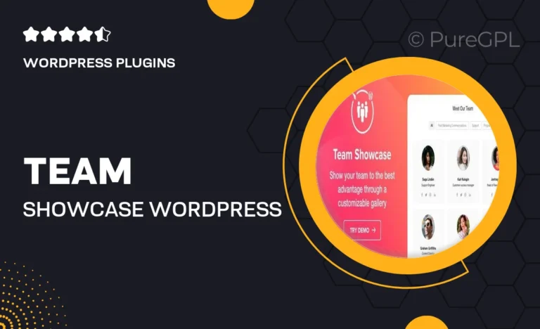 team showcase wordpress plugin