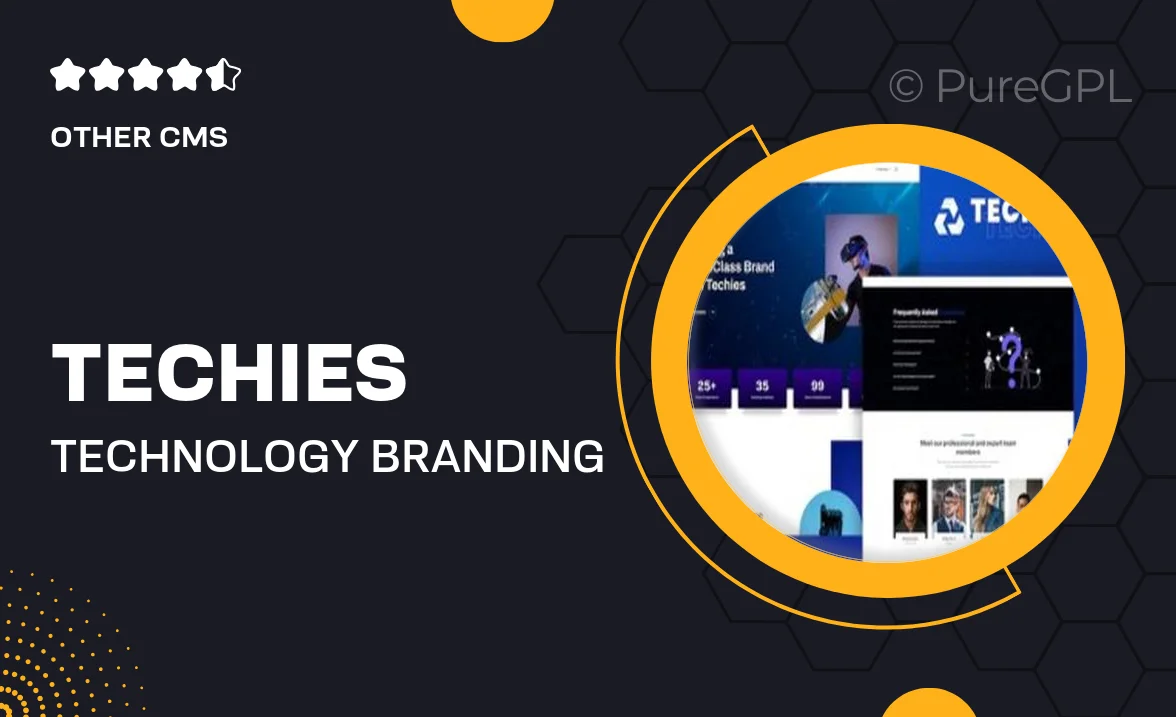 Techies – Technology Branding Agency Elementor Pro Template Kit