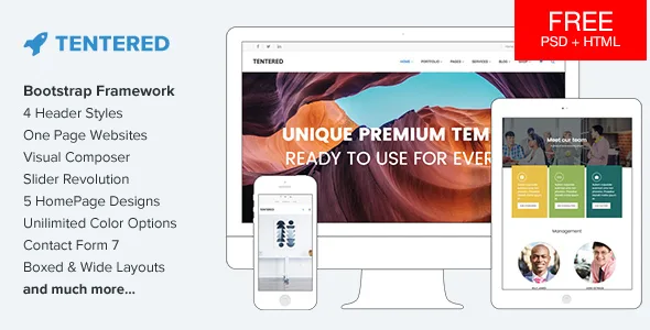 tentered multi purpose wordpress theme 1