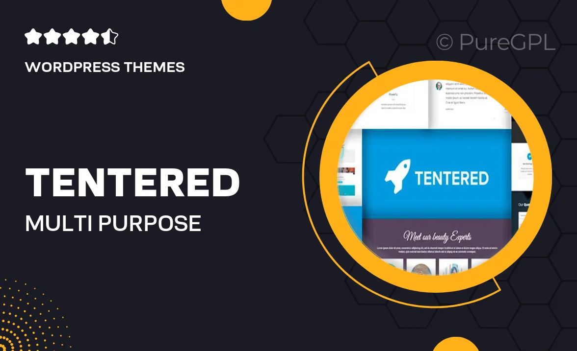 Tentered – Multi Purpose WordPress Theme