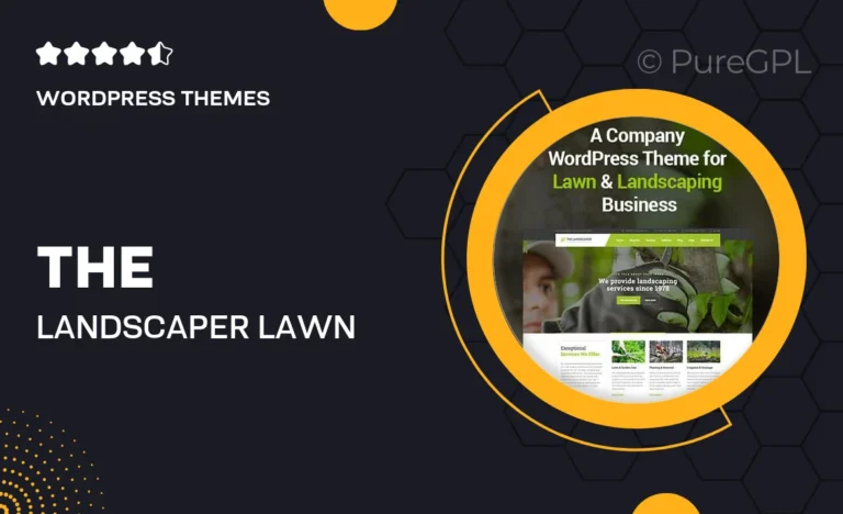 the landscaper lawn landscaping wp theme